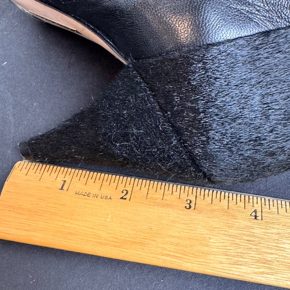 Ladies Louise et Cie Wafley Black Leather Booties Size 6.5 - Picture 11 of 13